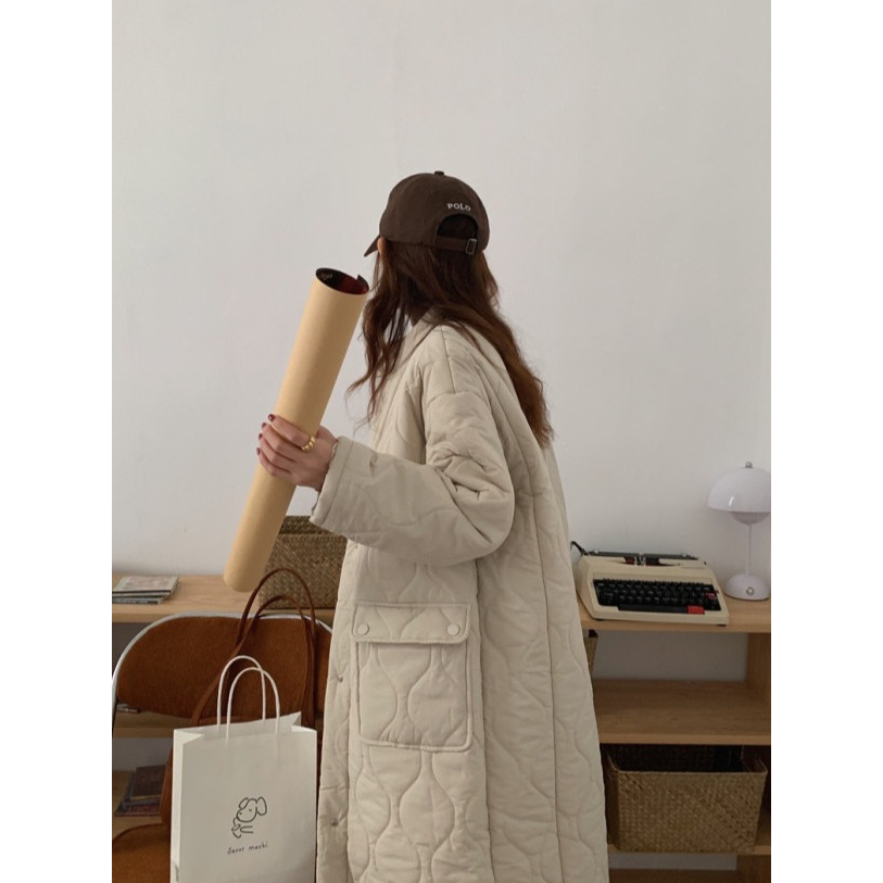 HiNeck Long Padded Jacket