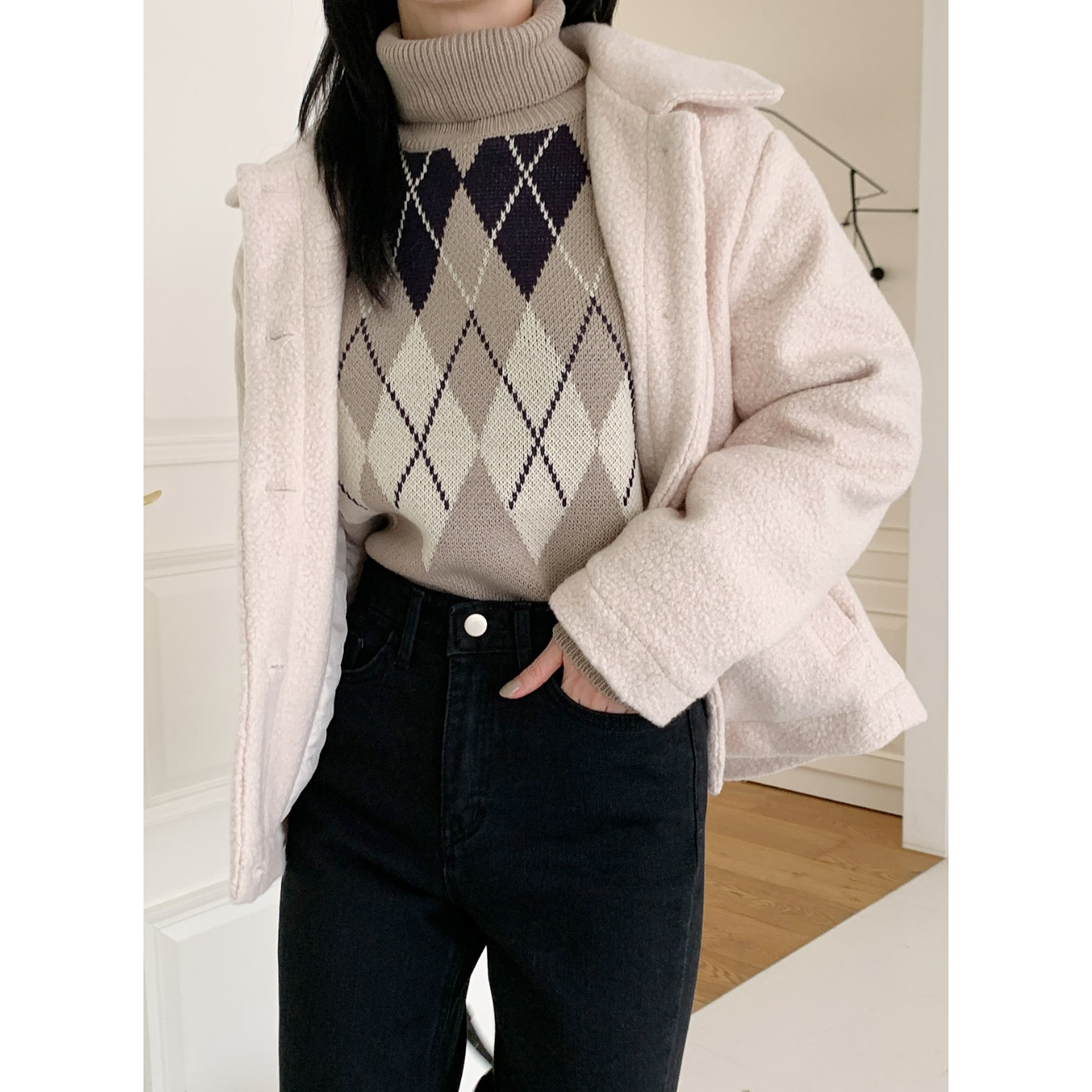 Collar Button Jacket