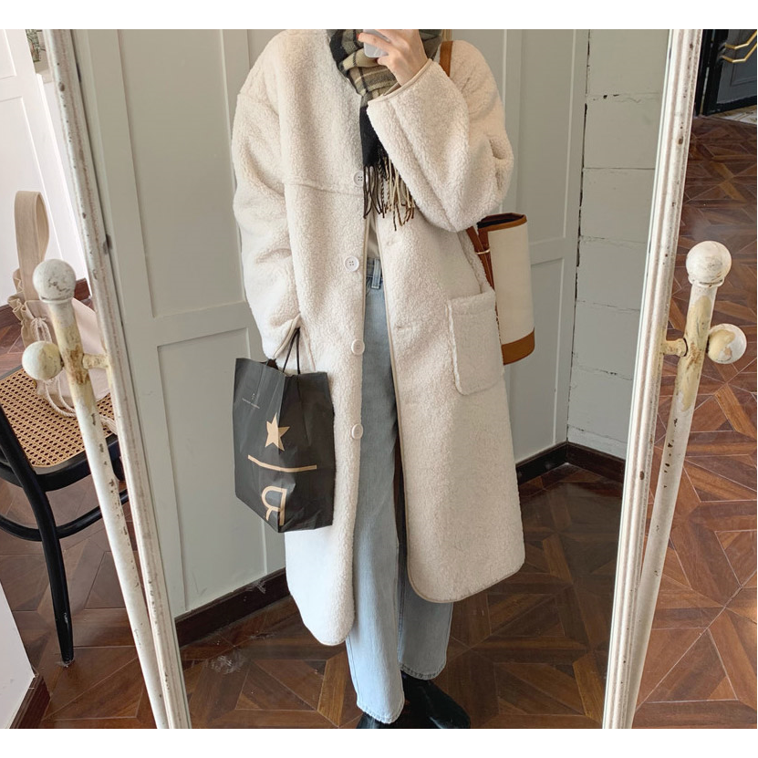 Dumble Round Shearling Coat