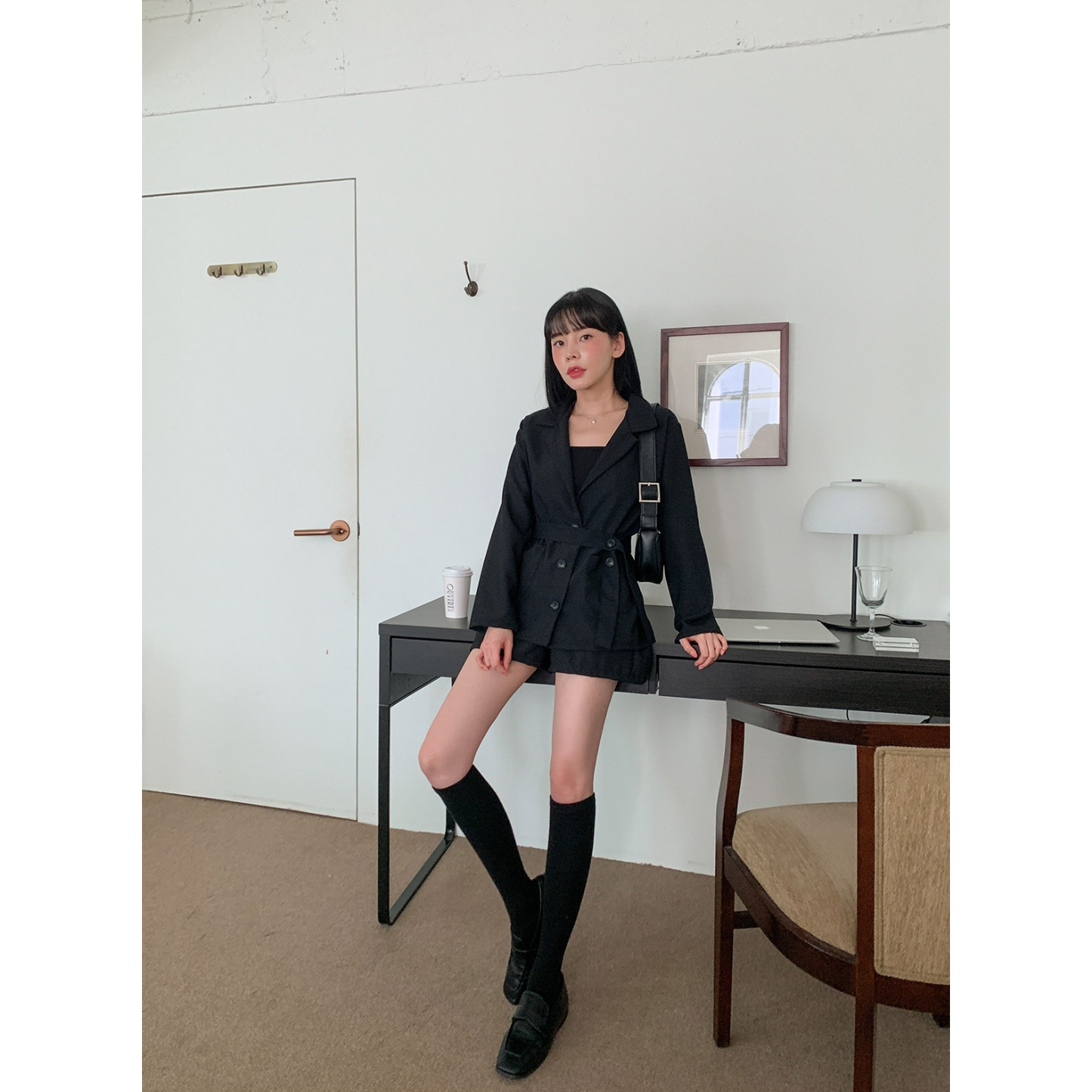 Strap Button Pocket Jacket