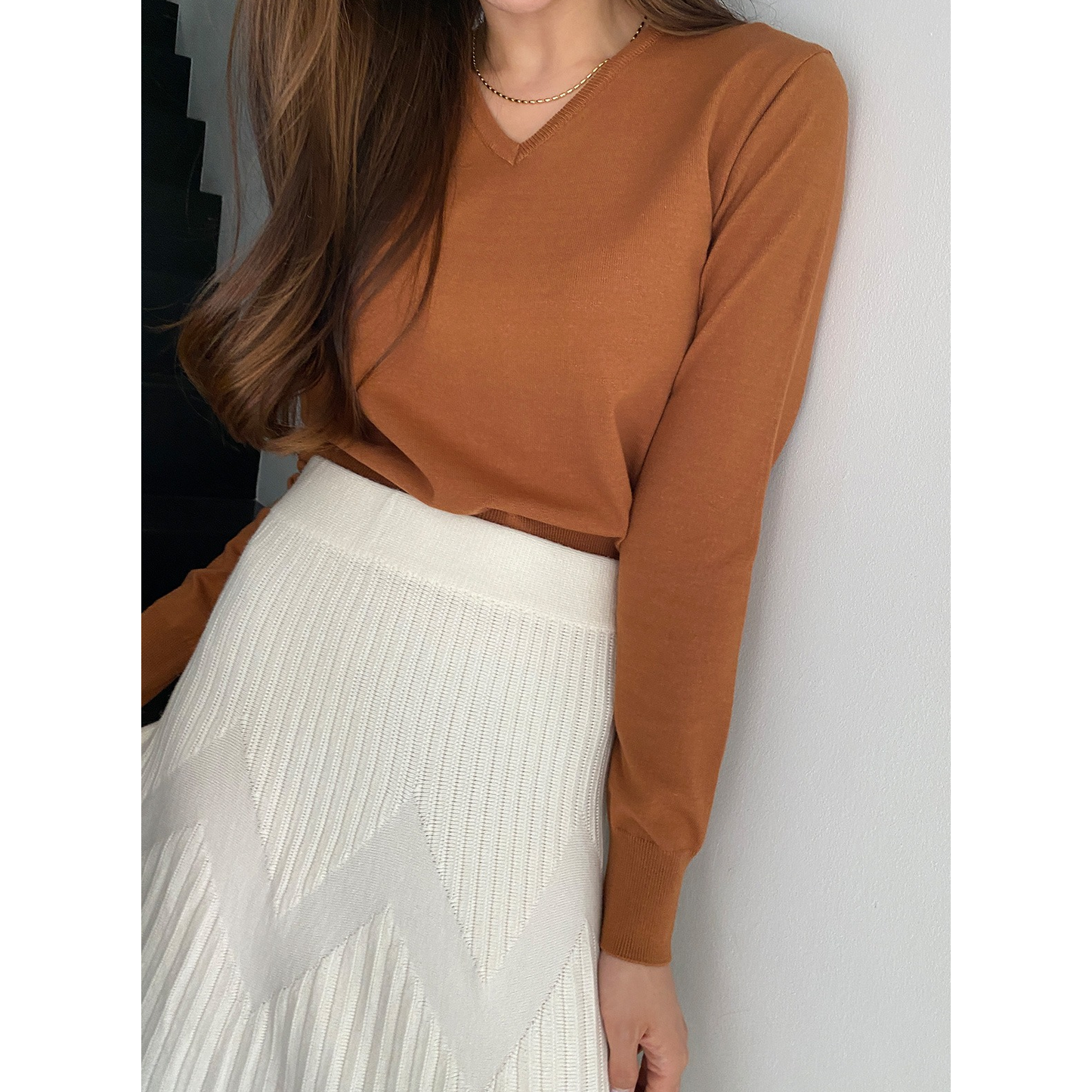 V-Neck Daily Knit