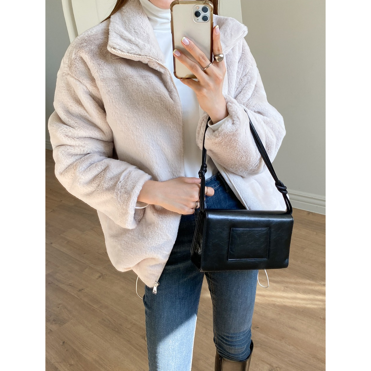 Loose Fit Quilting Padded Jacket