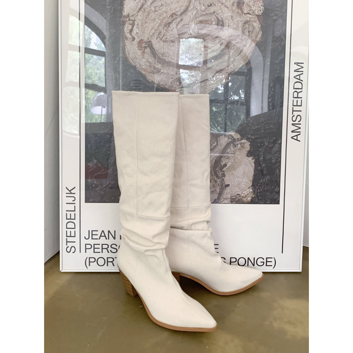 Linen Long Boots