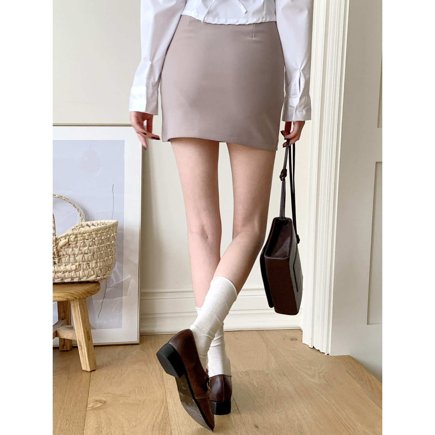 Span H Line Mini Skirt