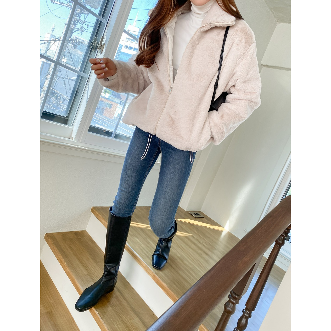 Loose Fit Quilting Padded Jacket