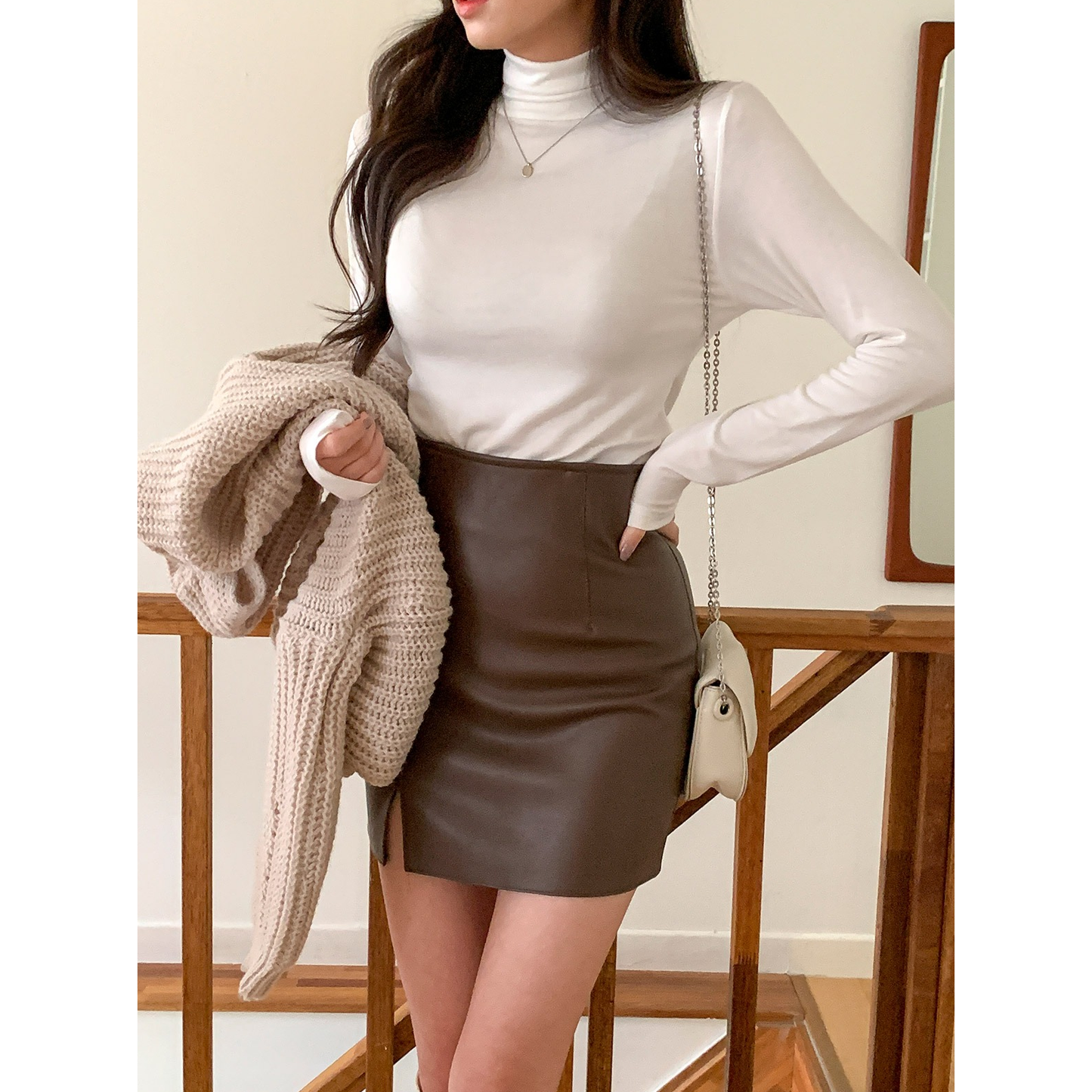 Basic Turtleneck T-Shirts