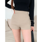 Zipped Cotton Short Pants