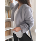 Short Buttonless Fur Jacket