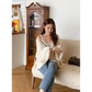 Loose Fit Twisted Cardigan